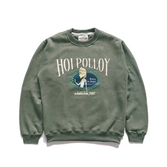 Relax In Style Green Crewneck