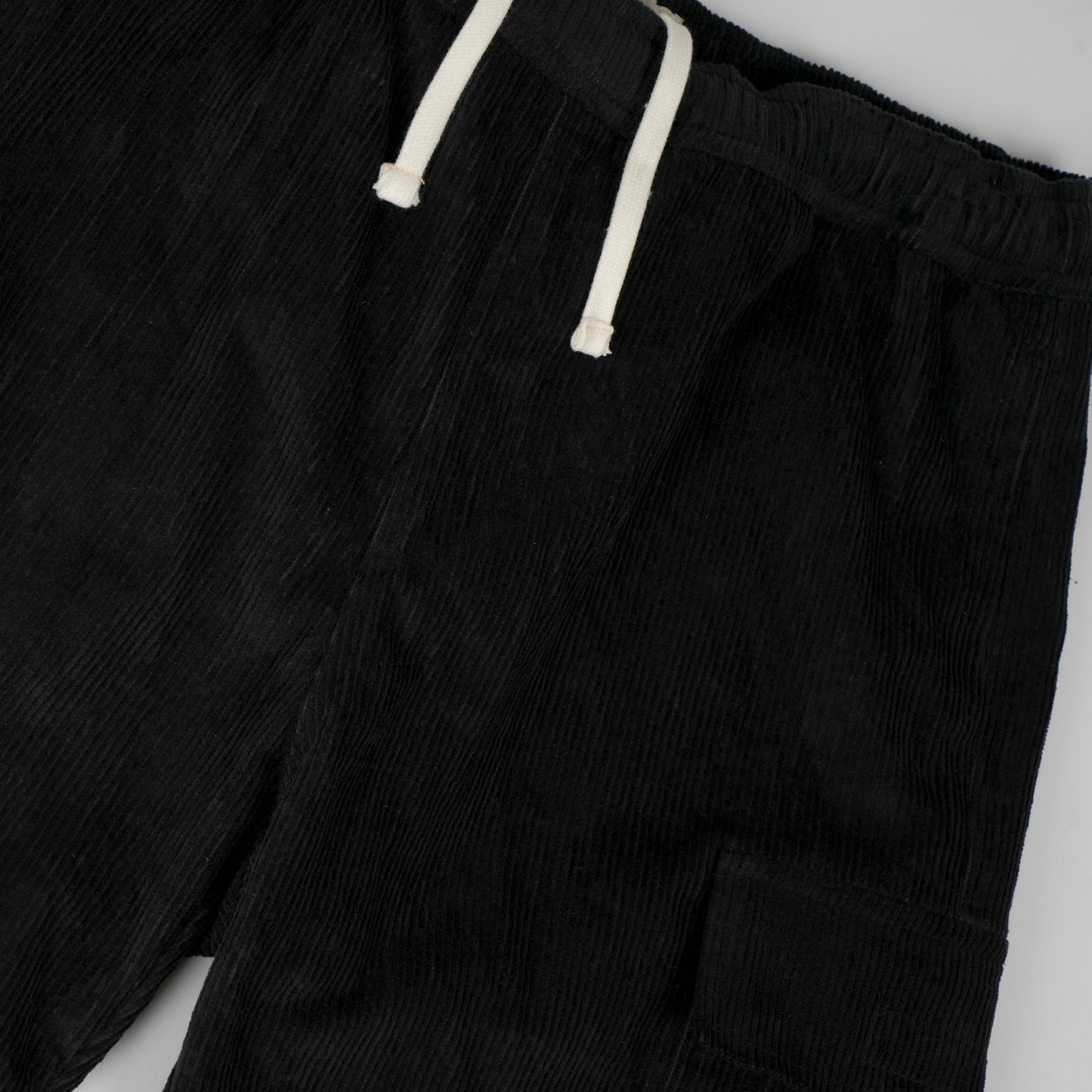 Cargo Cord Shorts Black