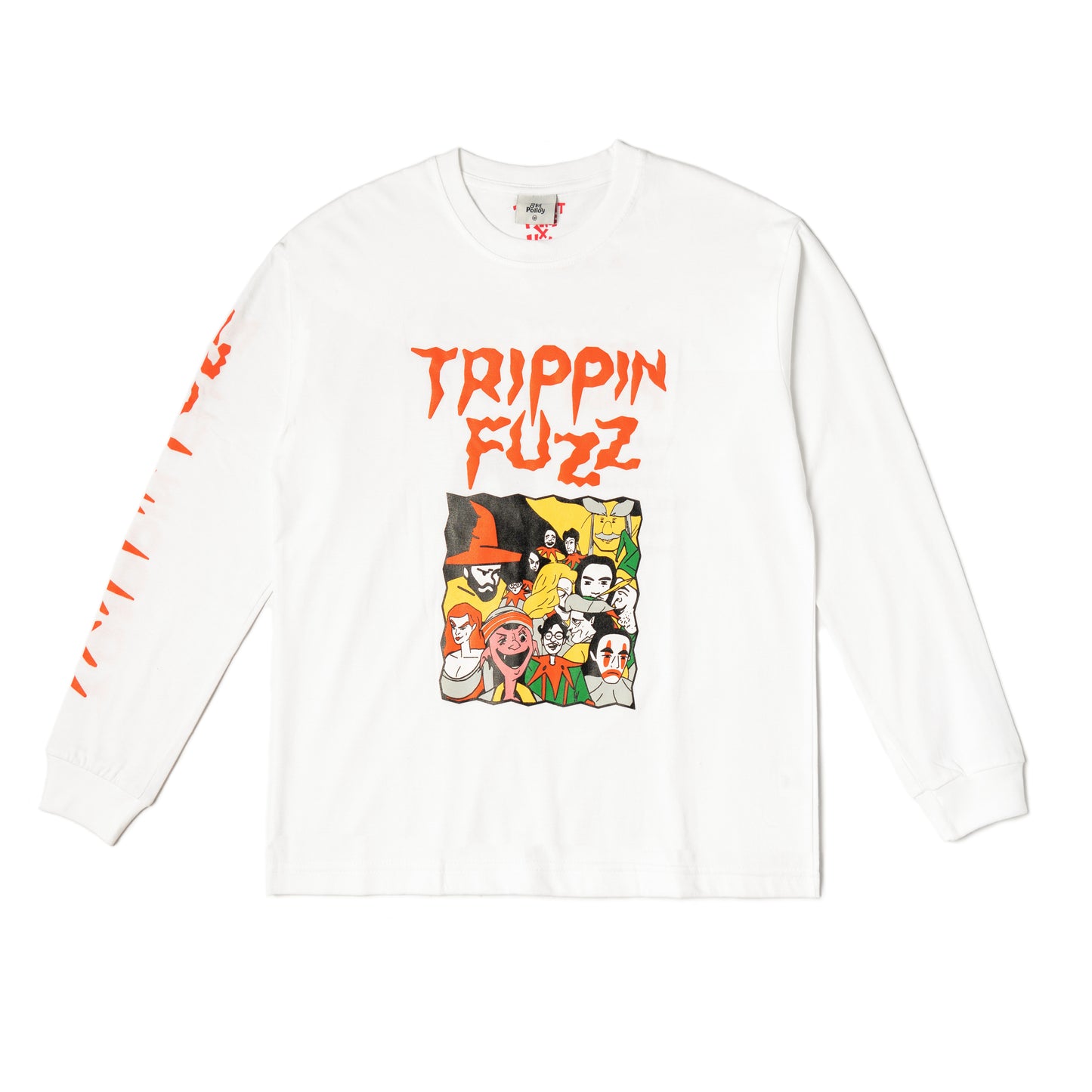 Hoi Polloy x The Cat Police - Trippin Fuzz Long Sleeve White