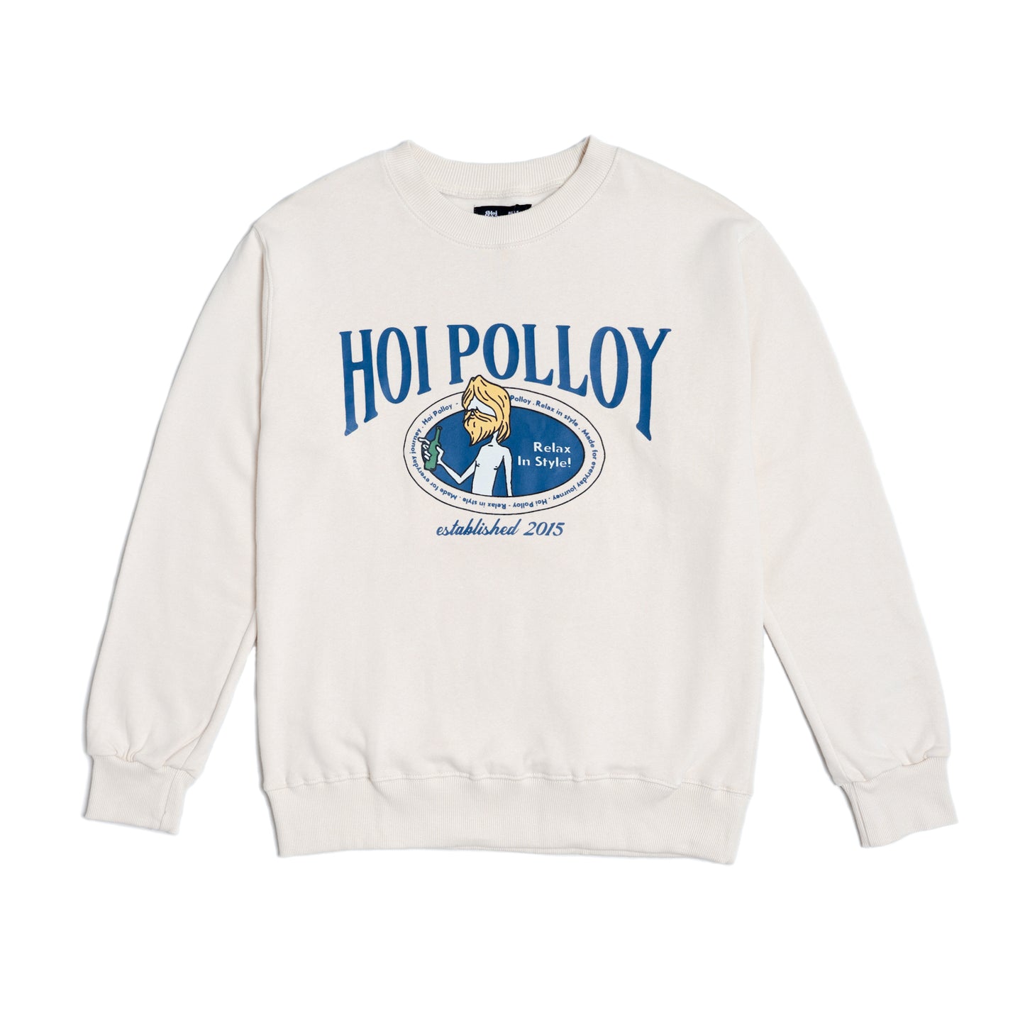 Relax In Style Ivory Crewneck